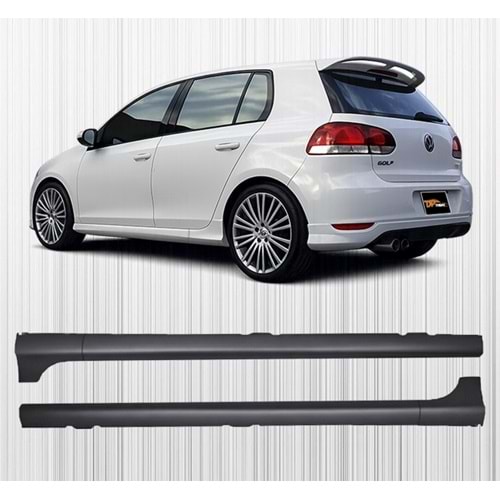 Golf 6 GTI Side Skirt Raw ABS / 2008-2012