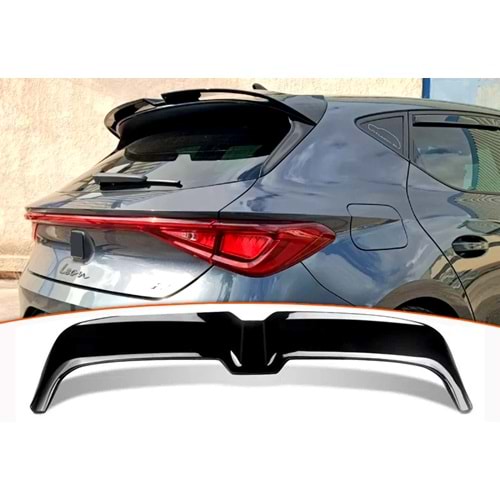 Leon MK4 Rear Roof Spoiler Piano Black ABS / 2020-up