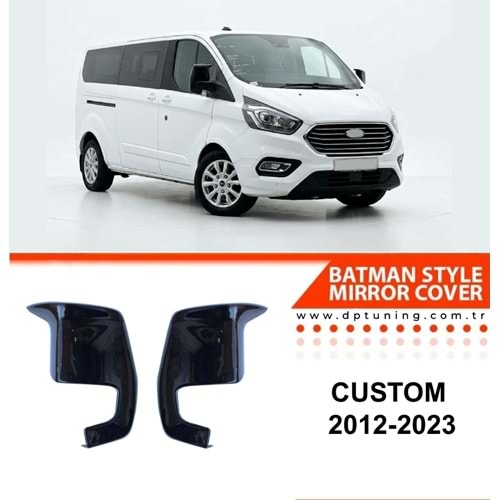 Custom Batman Mirror Cover Piano Black ABS / 2012 - 2023