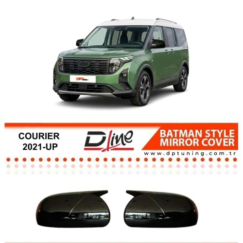 Courier Batman Mirror Cover Piano Black ABS / 2021 - up