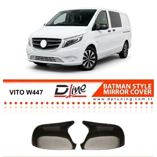 Vito Batman Mirror Cover Piano Black ABS / 2014 - up