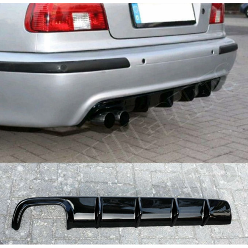 E39 M Technic Diffuser Left Dual Output Piano Black Vacuum Plastic / 1995-2003