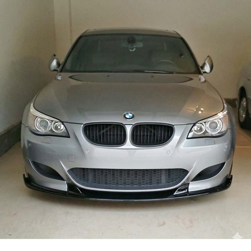 E60 M5 Hamann Front Lip With Flaps Piano Black Vacuum Plastic / 2003-2010
