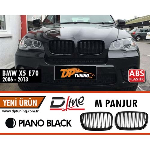 E70 X5 M Front Grille Piano Black ABS / 2006-2013