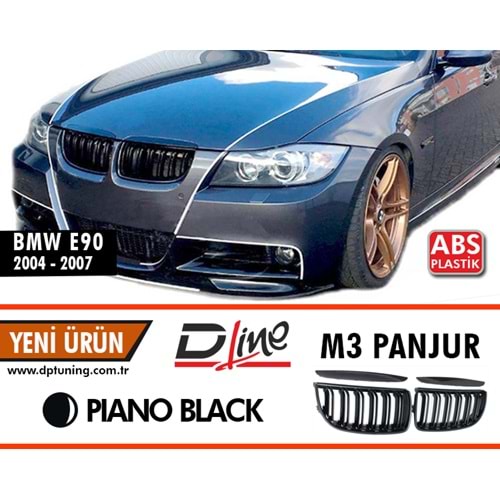E90 M3 Front Grille Paino Black ABS / 2004-2008