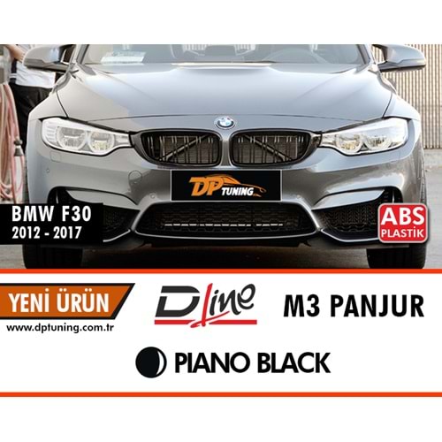 F30 M3 Front Grille Piano Black ABS / 2012-2018