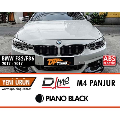 F32 - F33 - F36 M4 Panjur Piano Black ABS / 2014-2020
