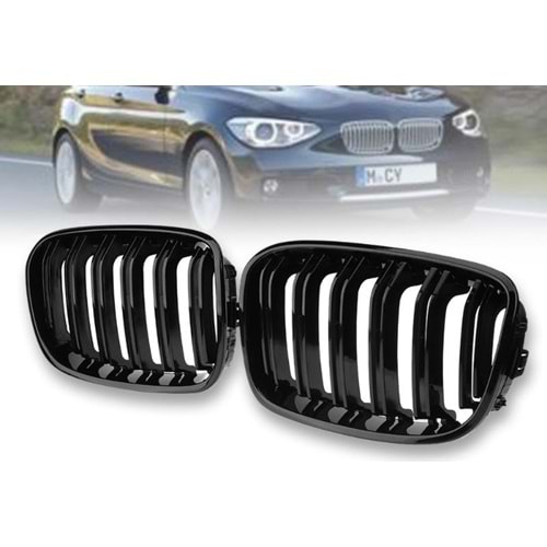 F20 M1 Front Grille Piano Black ABS / 2011-2014