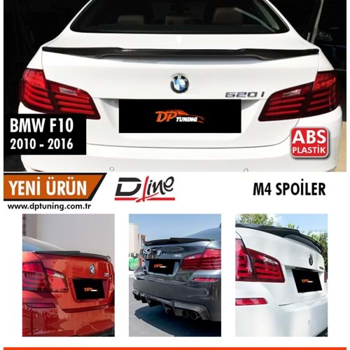 F10 Rear Trunk M4 Spoiler Raw Surface ABS / 2012-2018