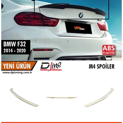 F32 Coupe Rear Trunk M4 Spoiler Raw Surface ABS / 2014-2020