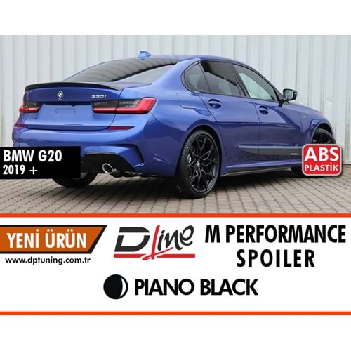 G20 M Performance Rear Trunk Spoiler Piano Black ABS / 2019 - UP (V1)
