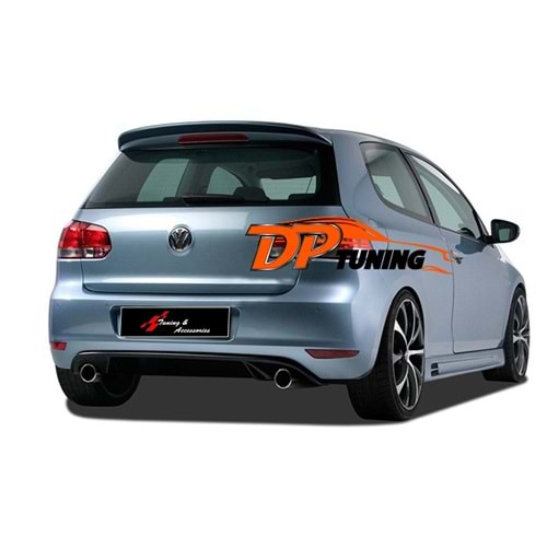 Golf 6 GTI Style Diffuser Without Output Piano Black Vacuum Plastic / 2008-2012