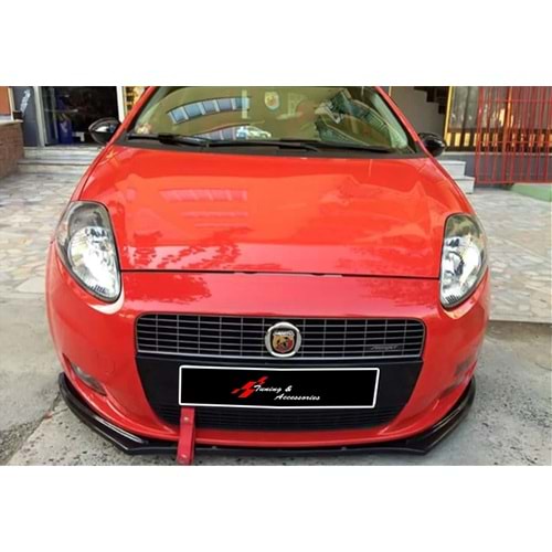 Punto HB Basic Front Lip Piano Black Vacuum Plastic / 2005-2009
