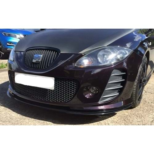 Leon MK2 Cupra/FR Max Front Lip Piano Black Vacuum Plastic / 2005-2009