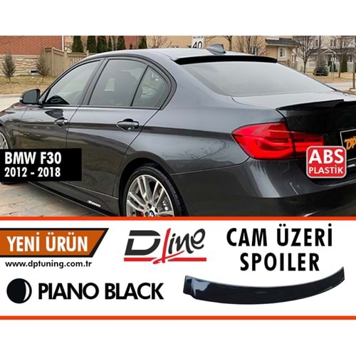F30 ACS Cam Üzeri Spoiler Piano Black ABS / 2012-2018