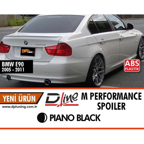 E90 M Performance Spoiler Piano Black ABS / 2004-2011