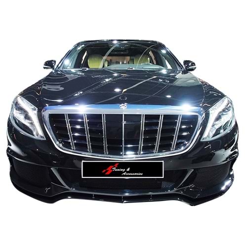 W222 Maybach GTR Front Grille ABS / 2013-up (Chrome Line + Piano Black)