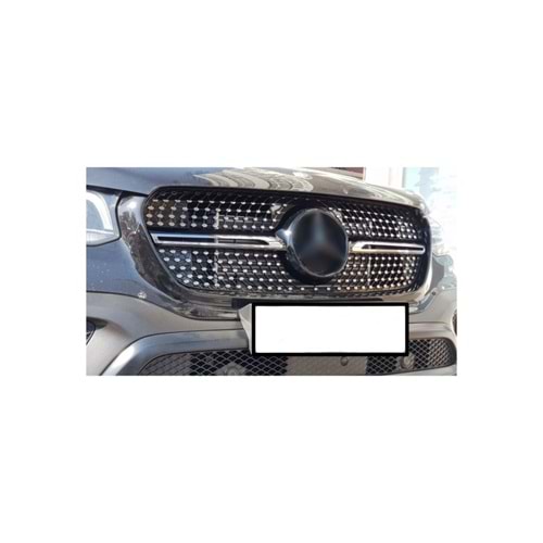 X Class Diamond Front Grille ABS / 2017-2020 (Chrome + Piano Black)