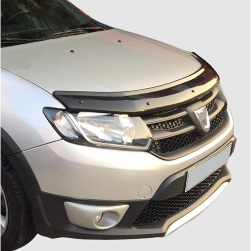 Sandero / Sandero Stepway / Logan MCV Hood Guard Piano Black ABS / 2012 Sonrası