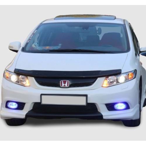Civic FB7 Hood Guard Piano Black ABS / 2006-2012