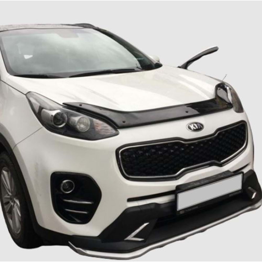 Sportage Hood Guard Piano Black ABS / 2016-up