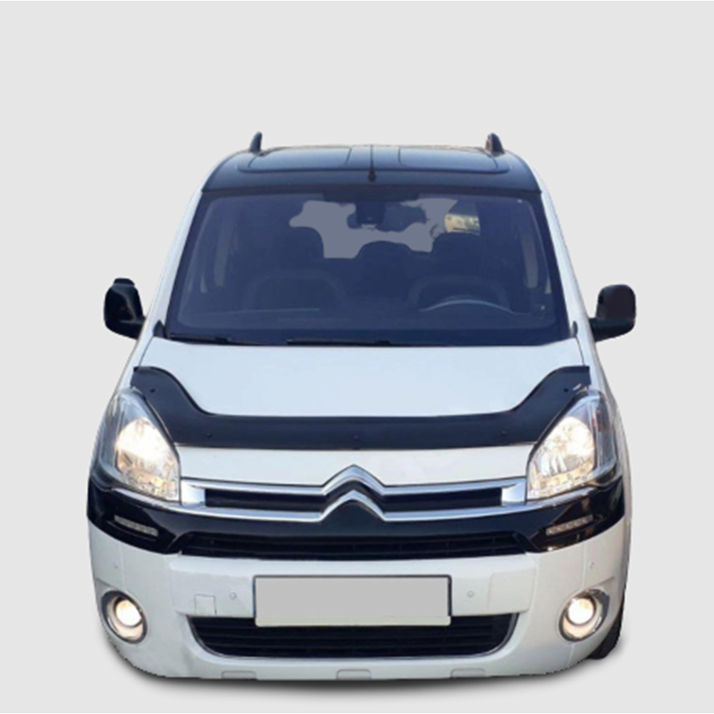 Partner Tepee / Berlingo Hood Protector Piano Black ABS / 2009-2018
