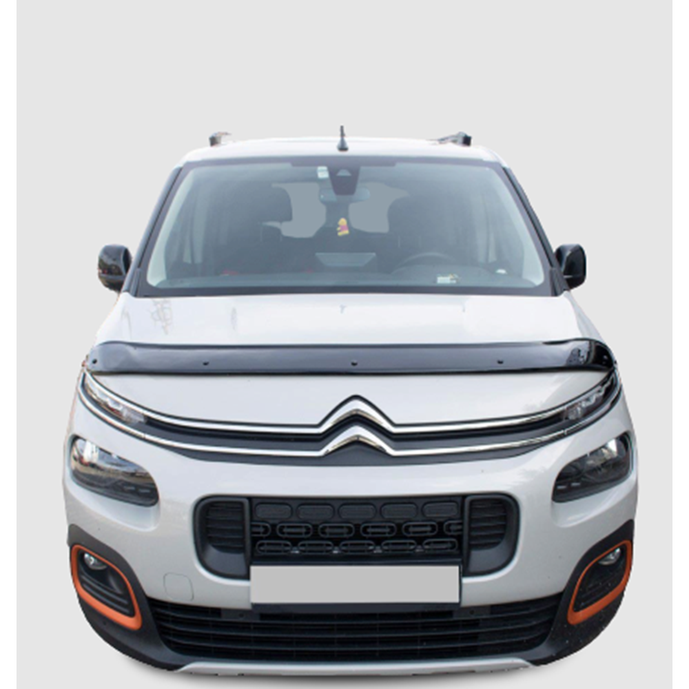 Partner Tepee / Berlingo Hood Protector Piano Black ABS / 2019-up