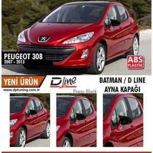308 Batman Mirror Cover Piano Black / 2007 - 2013