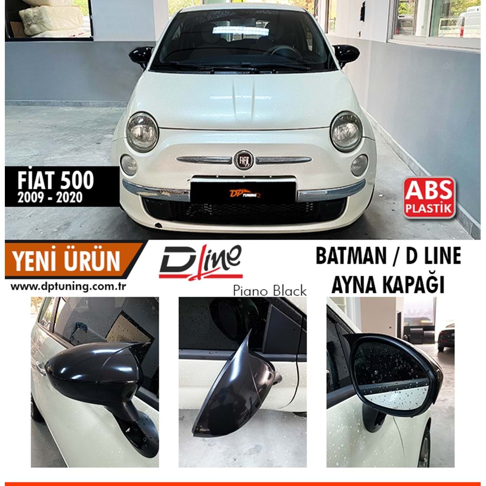 500 Batman Mirror Cover Piano Black / 2014 sonrası