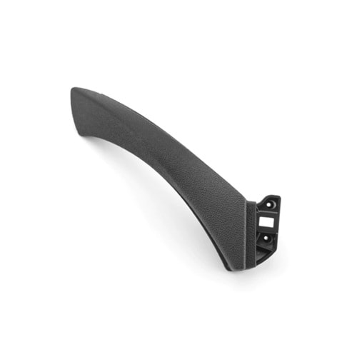 Inside Door Panel Pull Handle, Front or Rear/Left/Upper, Black/Softage, Oem St., ABS
