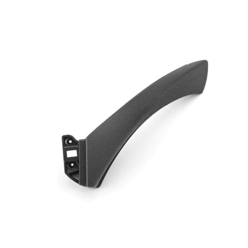 Inside Door Panel Pull Handle, Front or Rear/Right/Upper, Black/Softage, Oem St., ABS