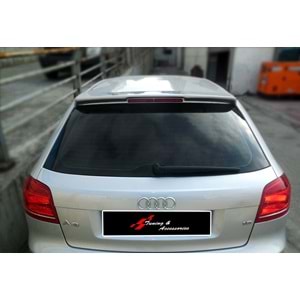 A3 8P S3 Style Rear Roof Spoiler Primer Painted Fiberglass / 2003-2012