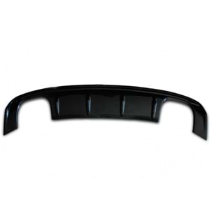 A3 8V Sedan S3 Style Diffuser Piano Black Vacuum Plastic / 2012-2016 (R+L Double Outputs)