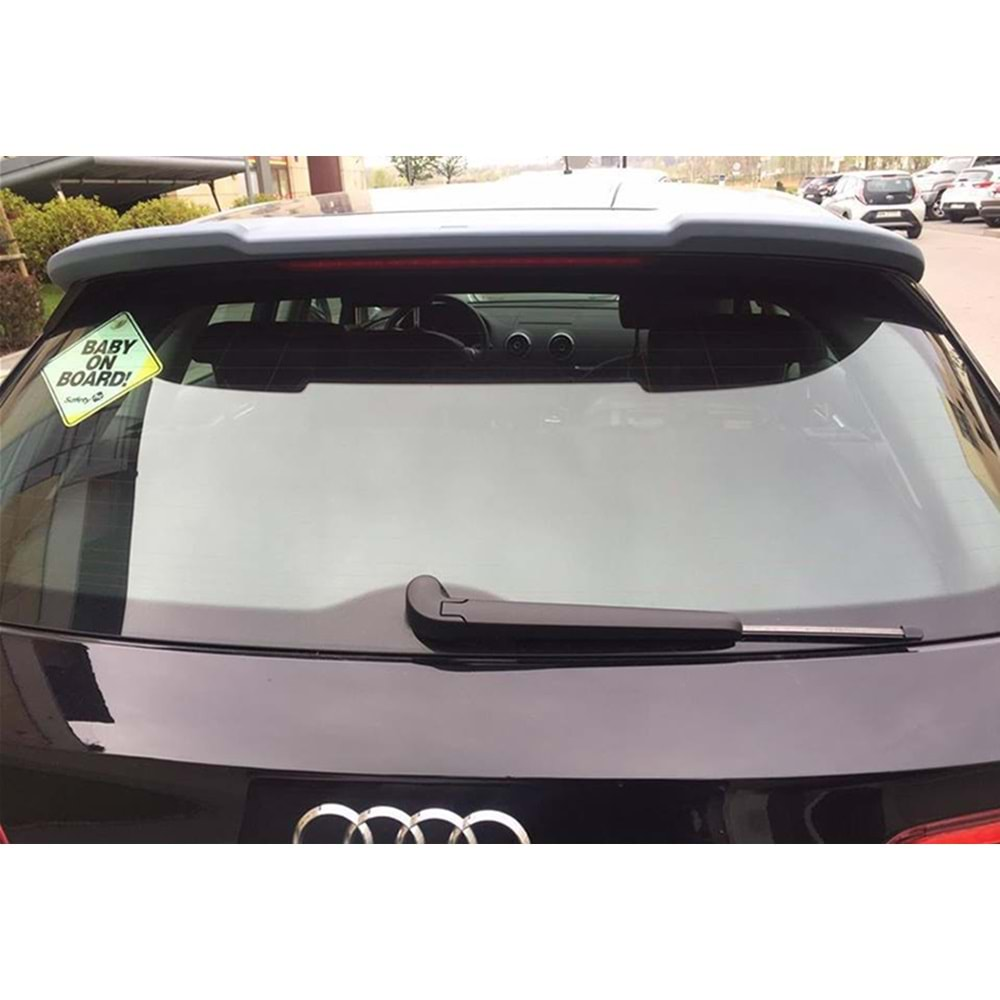 A3 8V Hatchback RS3 Style Rear Spoiler Piano Black ABS / 2012-2020