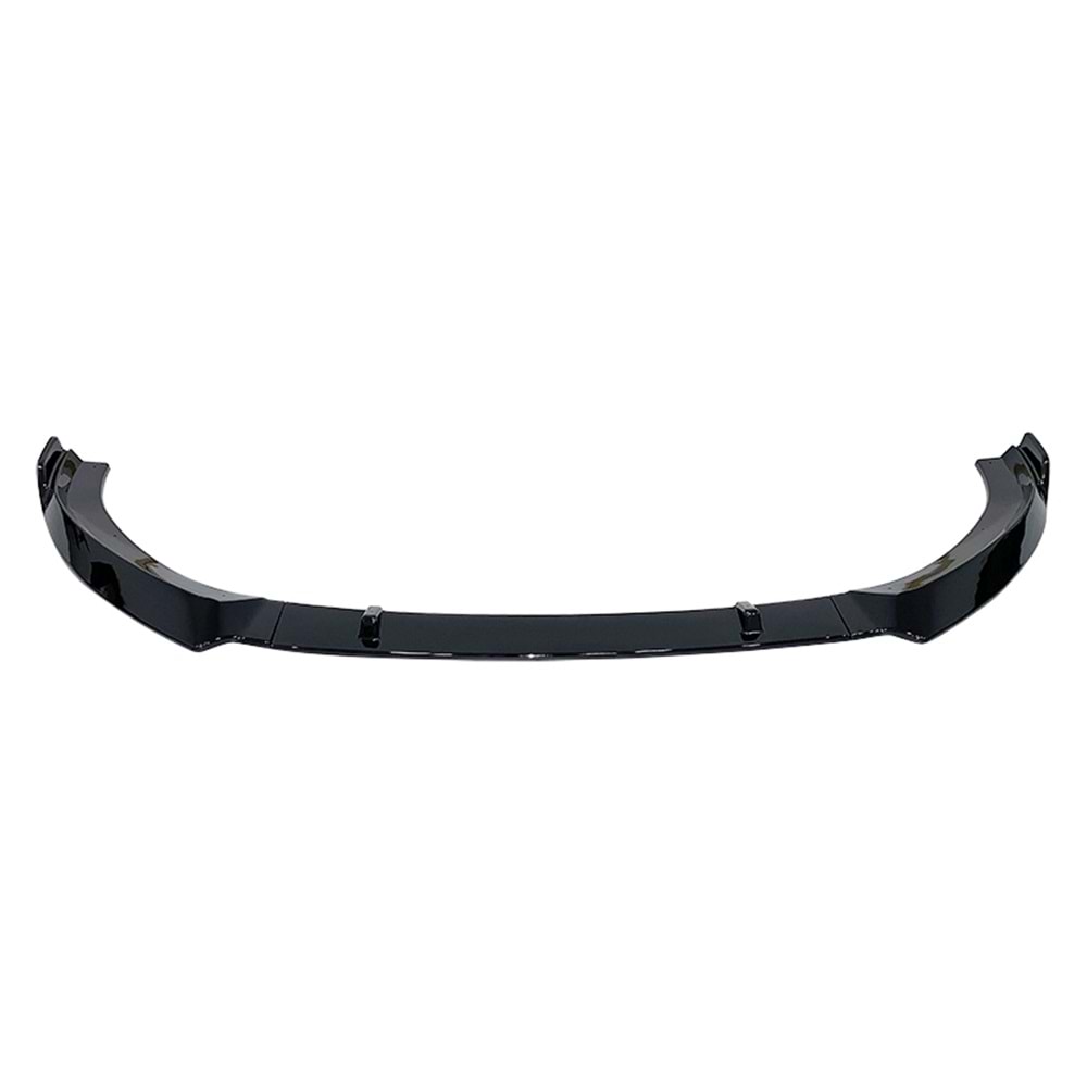 A3 8V V3 Model 3 Pieces Front Lip Piano Black Vacuum Plastic / 2017-2019