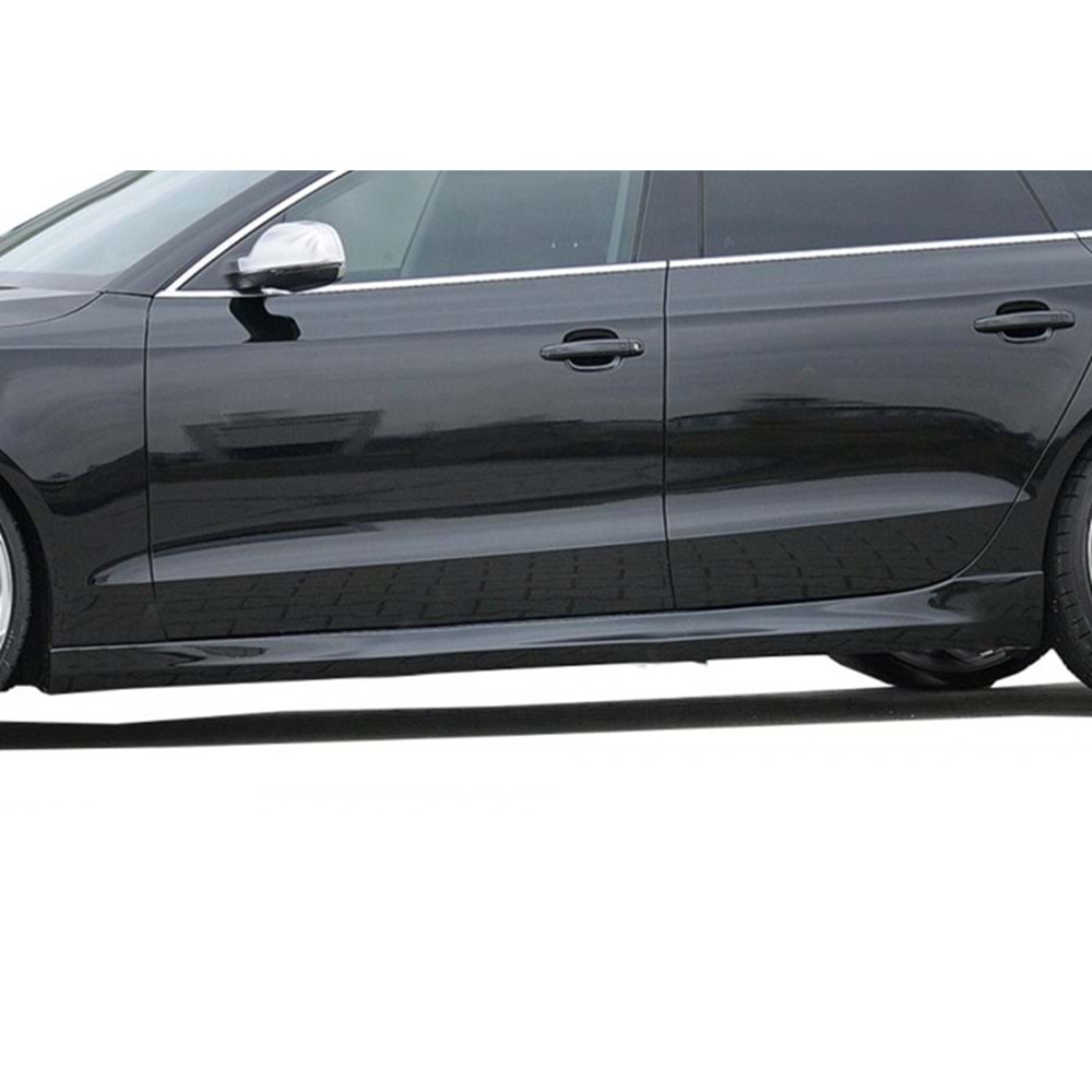 A5 B8 RS5 Side Skirts Raw Surface Vacuum Plastic / 2007-2016 (4 Door)