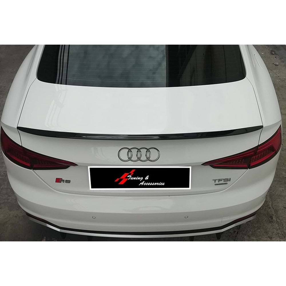 A5 B9 S5 Style Rear Trunk Spoiler Primer Painted Fiberglass / 2016 - 2021 (2 Doors)