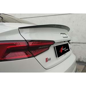 A5 B9 S5 Style Rear Trunk Spoiler Primer Painted Fiberglass / 2016 - 2021 (2 Doors)