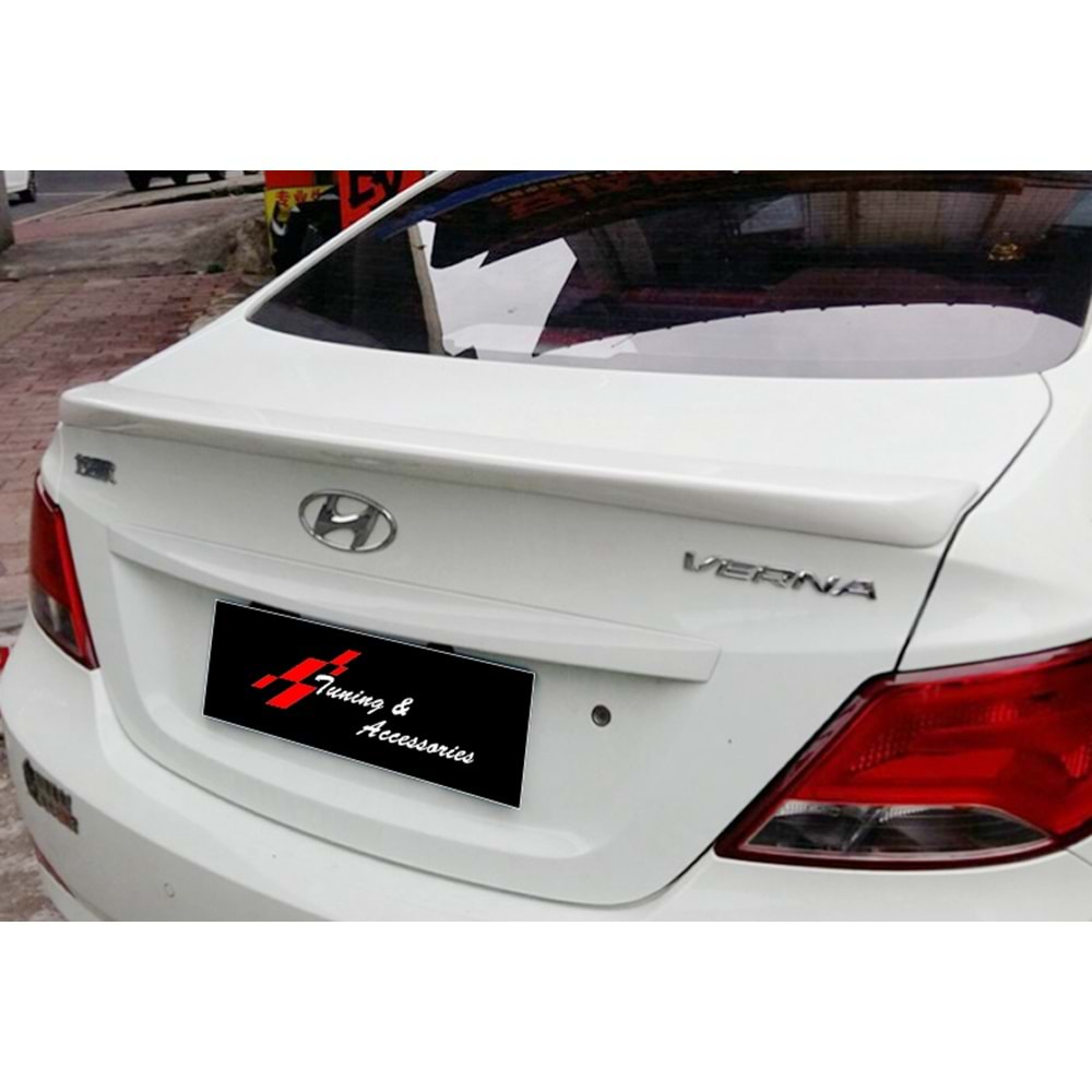 Accent Blue Sport Rear Trunk Spoiler Raw ABS / 2011-2018