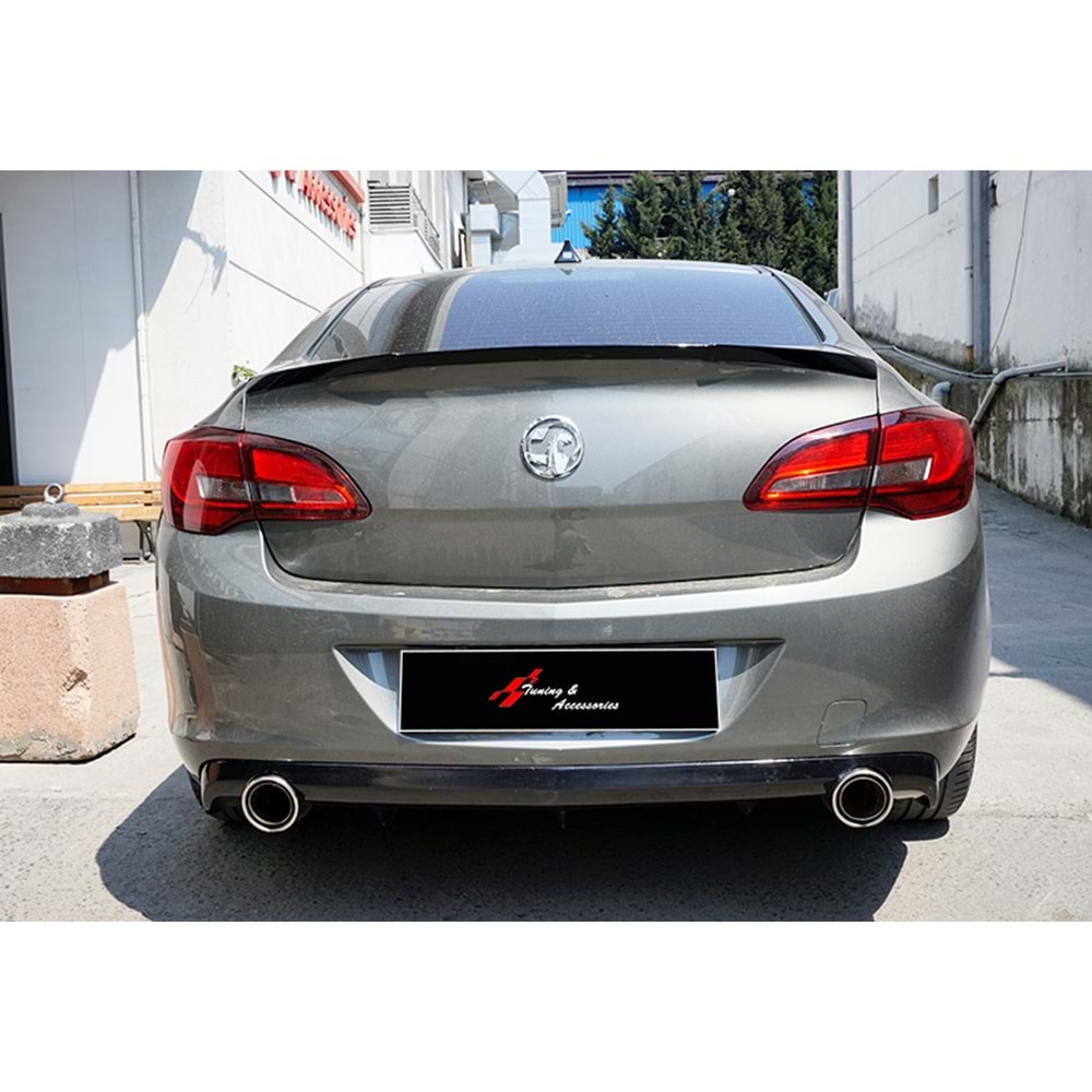 Astra J Sedan Rear Trunk RS Spoiler Primer Painted Fiberglass / 2011-2020