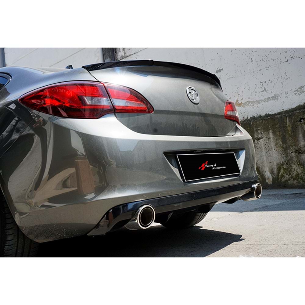Astra J Sedan Rear Trunk RS Spoiler Primer Painted Fiberglass / 2011-2020