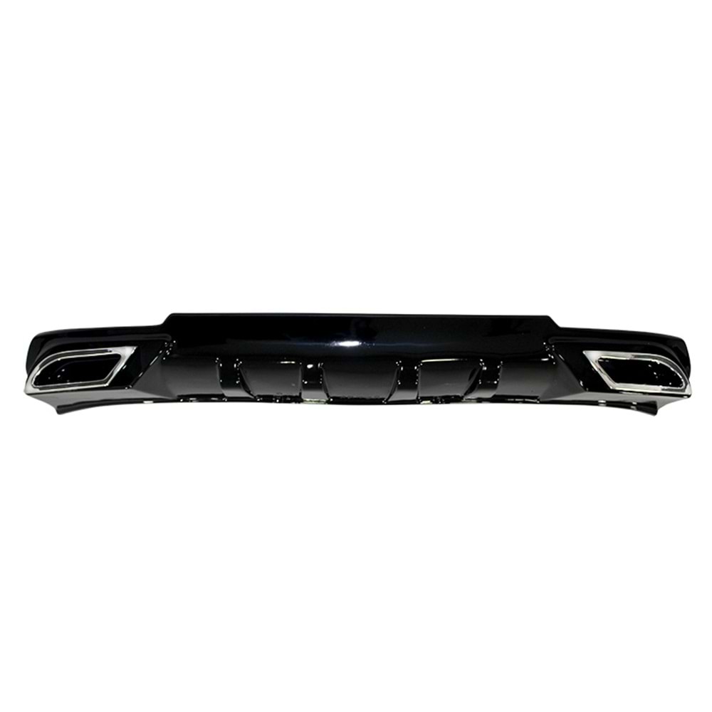 Astra J HB Sport Rear Diffuser + Chromee Exhaust Tips Piano Black Vacuum Plastic / 2012-2015