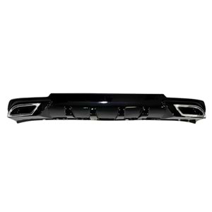 Astra J HB Sport Rear Diffuser + Chromee Exhaust Tips Piano Black Vacuum Plastic / 2012-2015