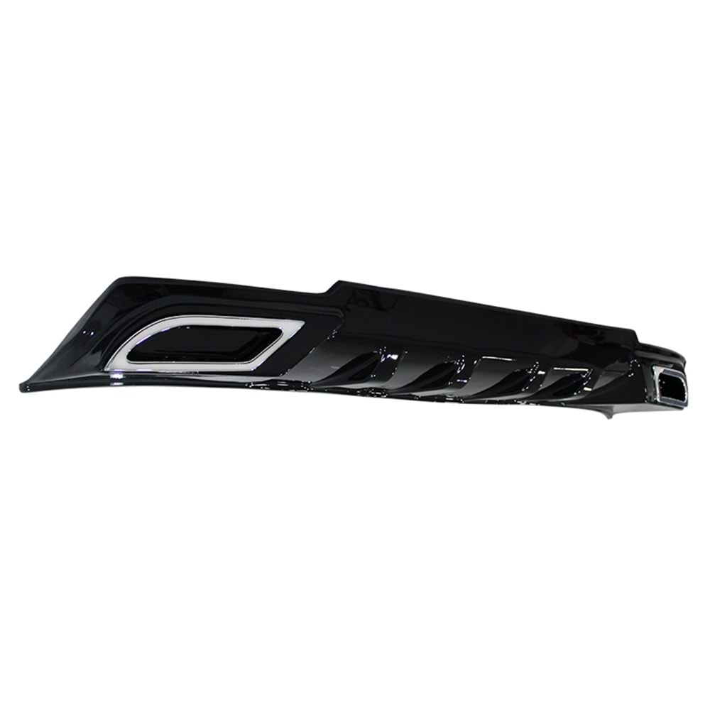 Astra J HB Sport Rear Diffuser + Chromee Exhaust Tips Piano Black Vacuum Plastic / 2012-2015