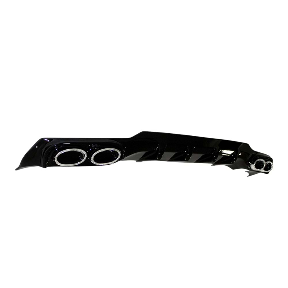 Astra K HB OPC Style Diffuser Dual Chromee Exhaust Tips Piano Black Vacuum Plastic / 2015-2021