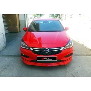 Astra K Trend Style Front Lip Piano Black Vacuum Plastic / 2015-2019