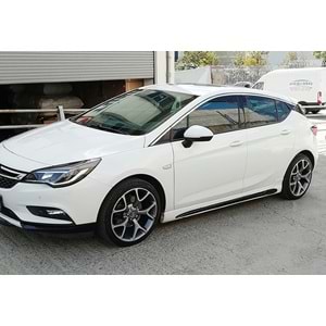 Astra K Sport Side Skirts Raw Surface Vacuum Plastic / 2015-2021 (V2)