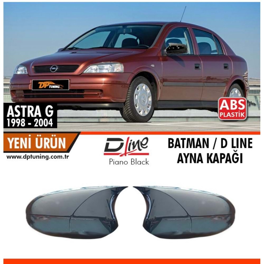 Astra G Batman Mirror Cover Piano Black / 1998-2004