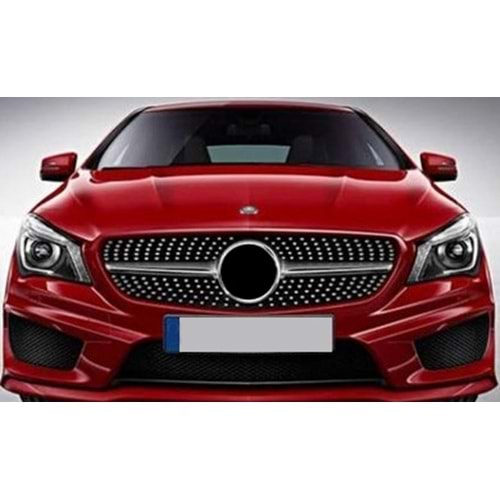 CLA C117 Diamond Front Grille ABS / 2016-2019 (Chrome + Piano Black)