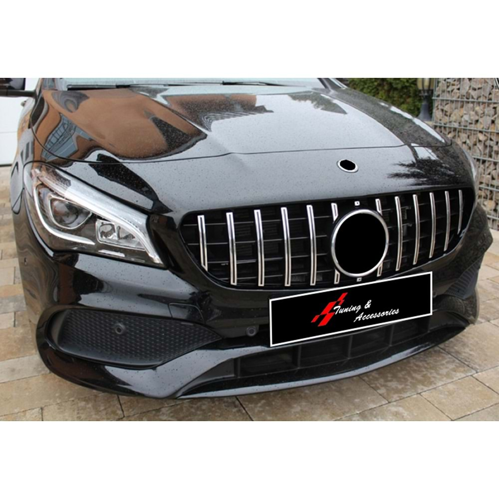 CLA C117 GTR Front Grille ABS / 2016-2019 (Chrome Line + Piano Black)